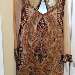 Exotic & one of a kind BEADED DRESS